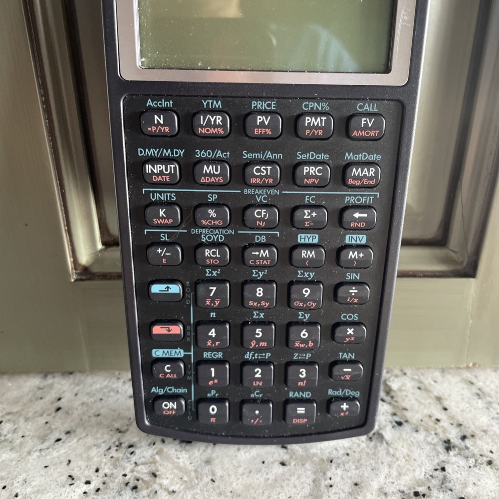 Hewlett Packard HP-10BII Financial Calculator Math Home Office Working